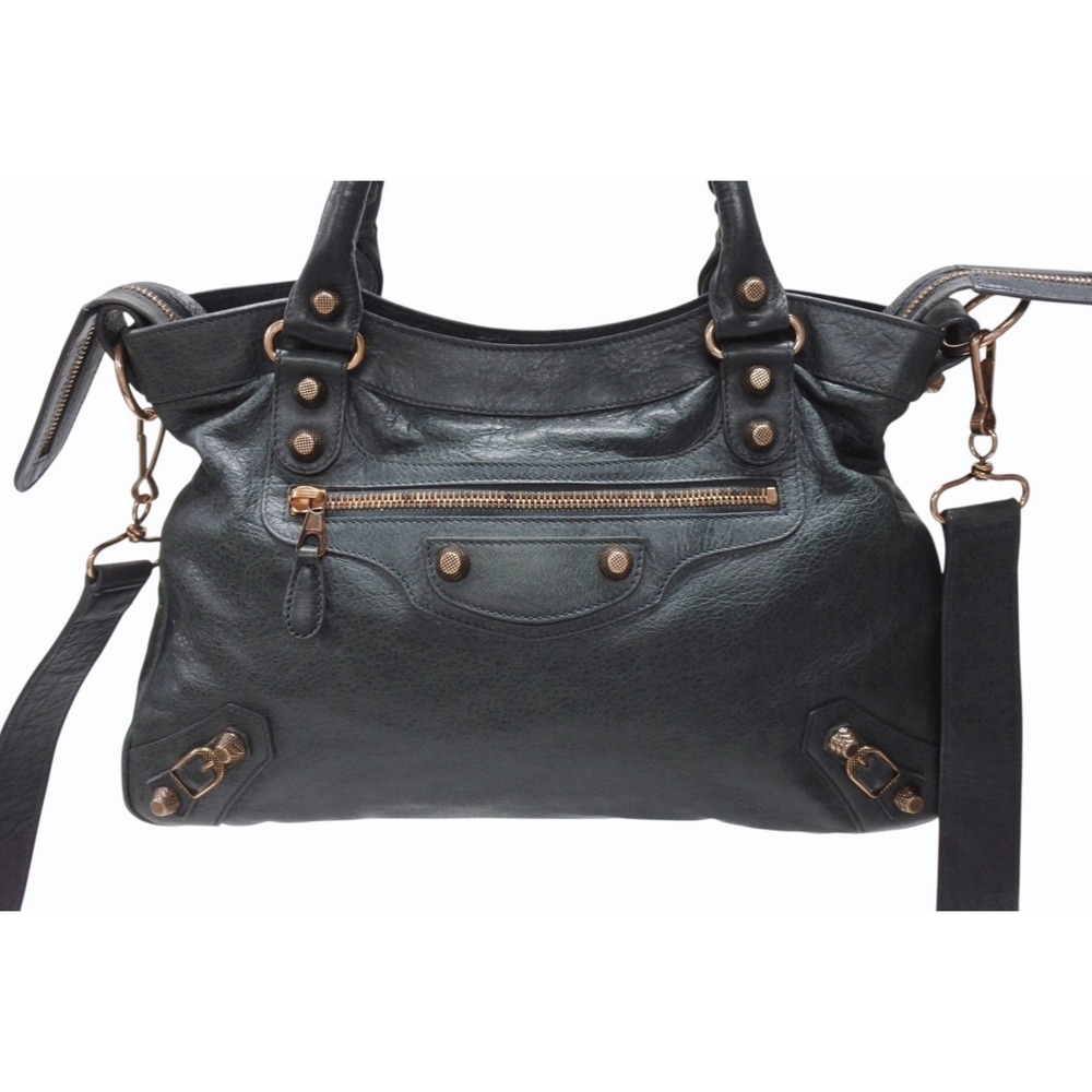 Balenciaga Bag Shoulder Moss Handbag Green City Giant